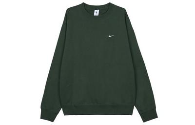 Nike Solid Color Casual Loose Crew Neck Sweatshirt DX1362-323