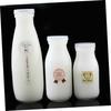 HOLIDYOYO 5-Piece 500ml Glass Milk Containers, Vintage Milk Bottles, Drink Containers, Fresh Milk Bottles, Mini Juice Bottles, Coladores, Small Bottle