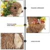 F26C Natural Straw Rabbit Figurine Easter Decors Sculpture for Safe Nontoxic Home Decors Table Desk Placement