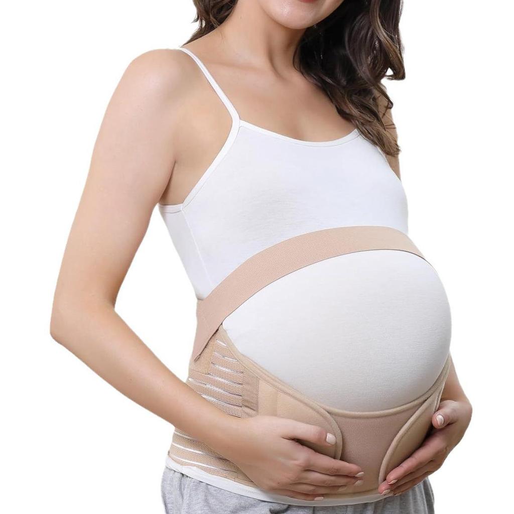 Breathable Maternity Belly & Back Support Band - Adjustable Prenatal Relief for Pregnant Women