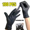 Black Xl Latex Gloves Pvc Gloves Disposable Nitrile Gloves Housework Cleaning Car Industry Gardening Cooking Tools