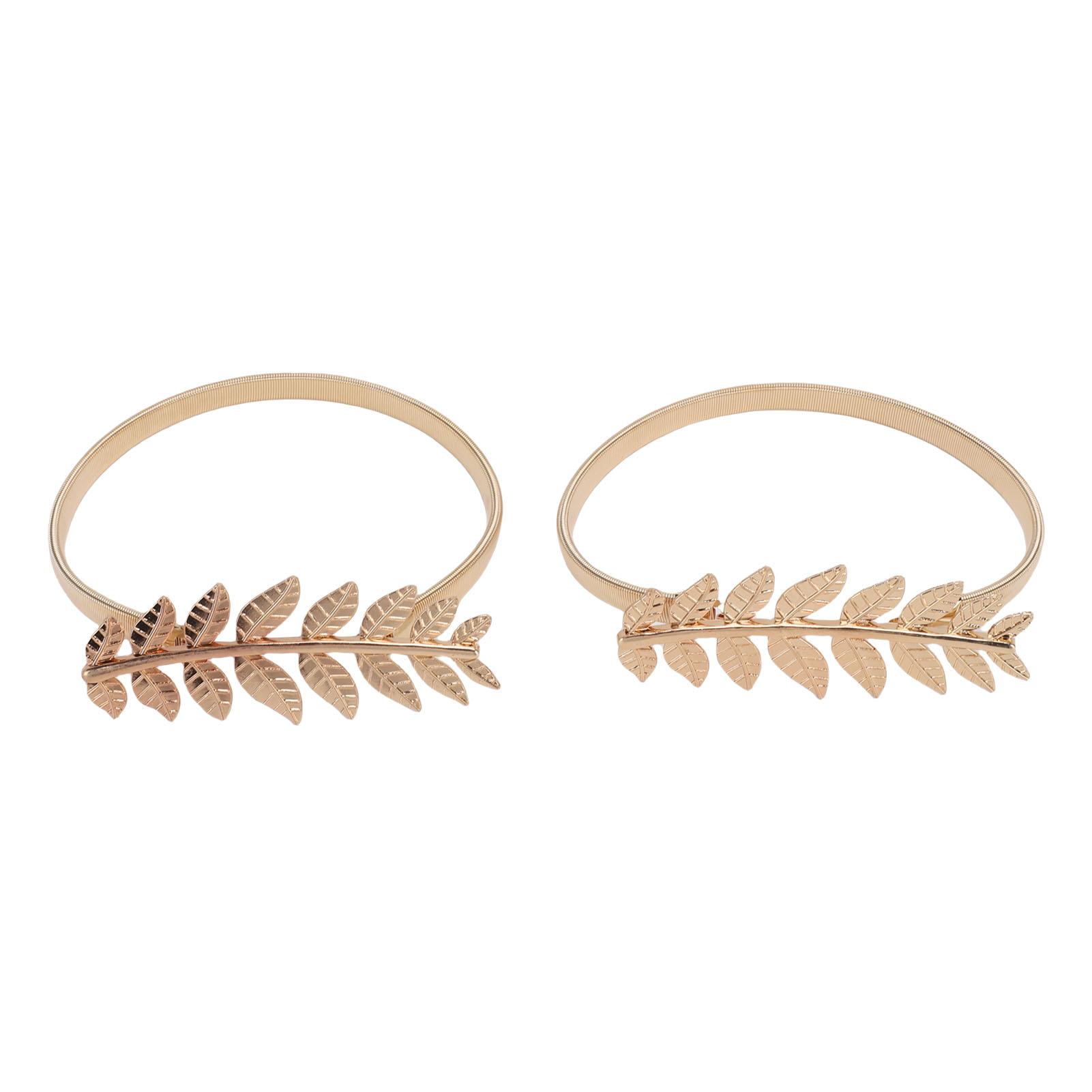 

4pcs Curtain Tiebacks Aluminum Alloy Spring Design Curtain Holdbacks Ties Modern Gold for Bedroom Living Room Home