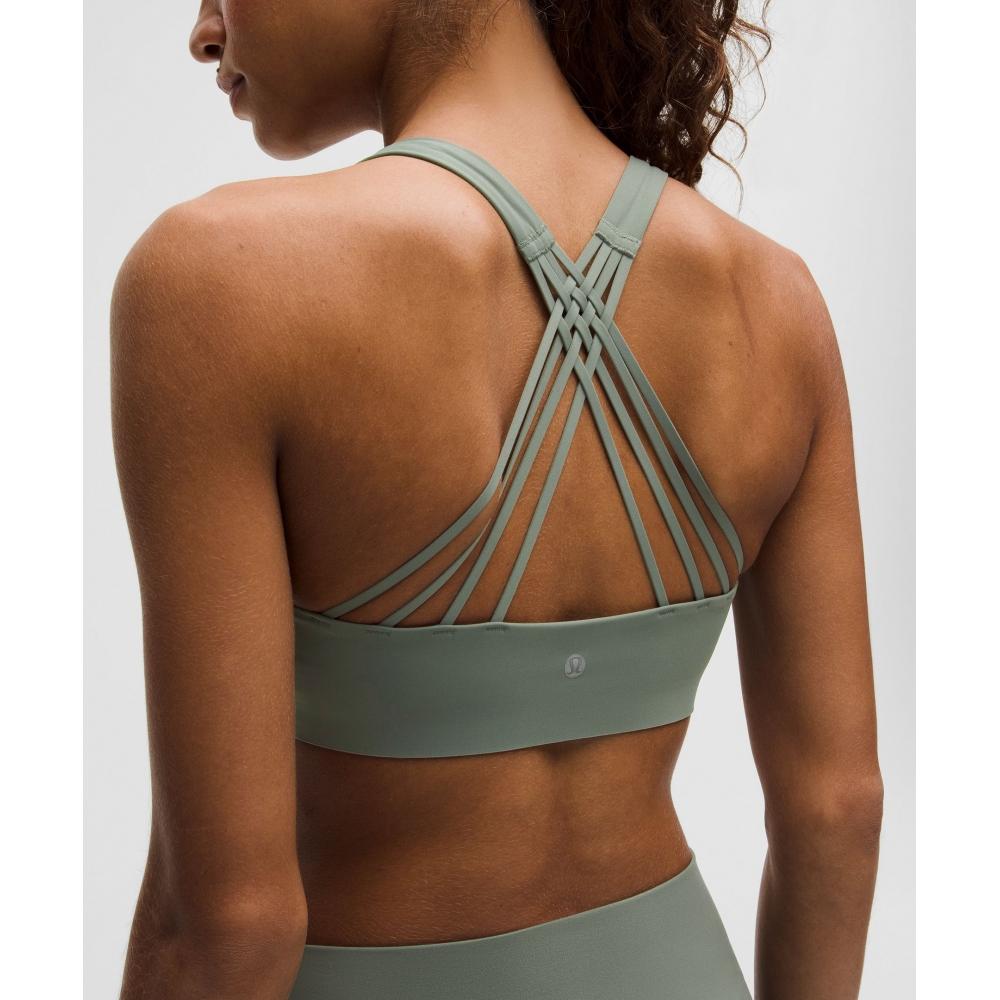 Lululemon Flexyflex StrAppy YogA BrA  Light Support  A C Cups Willow leAf