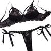 European and American new sexy lingerie cross-border lace three-point women's taste