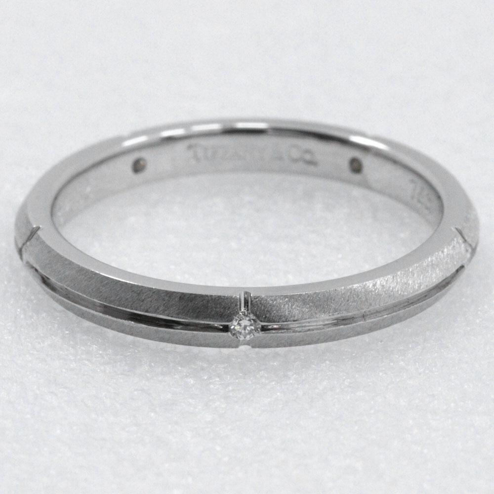 TIFFANY&Co. Streamerica 5P Diamond Ring K18 White Gold/diamond #6.4(US Size) 3g Women Used