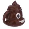 Poop Ceramic Cup - Prank, Funny, Trick, Personality Poop Mug, Coffee Cup with Lid, Gag Gift
