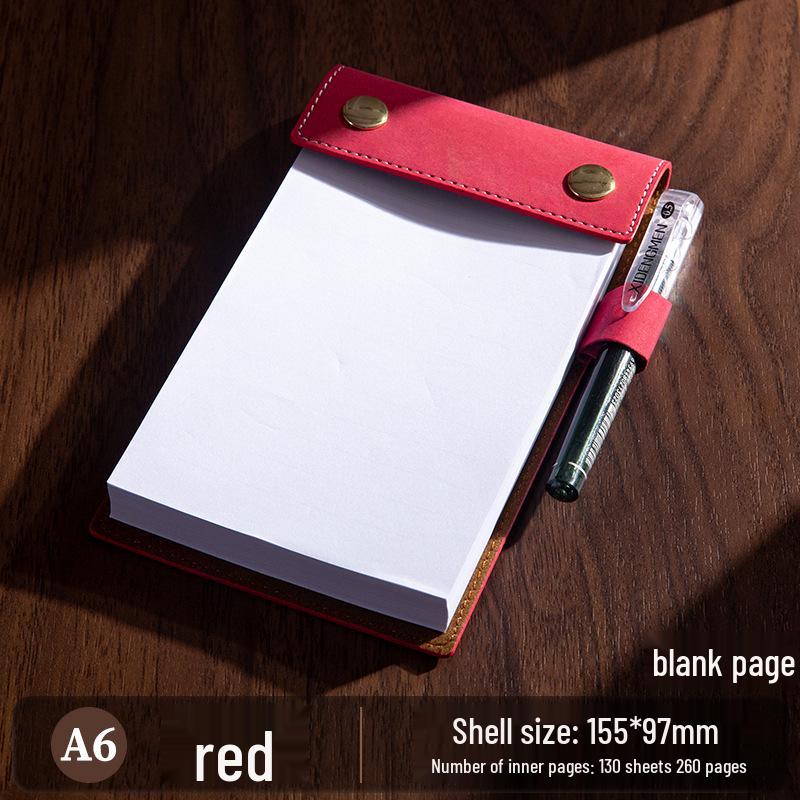 A6 Custom Sticky Note Pad Clipboard with Pocket Notebook and Tear-Off Pages