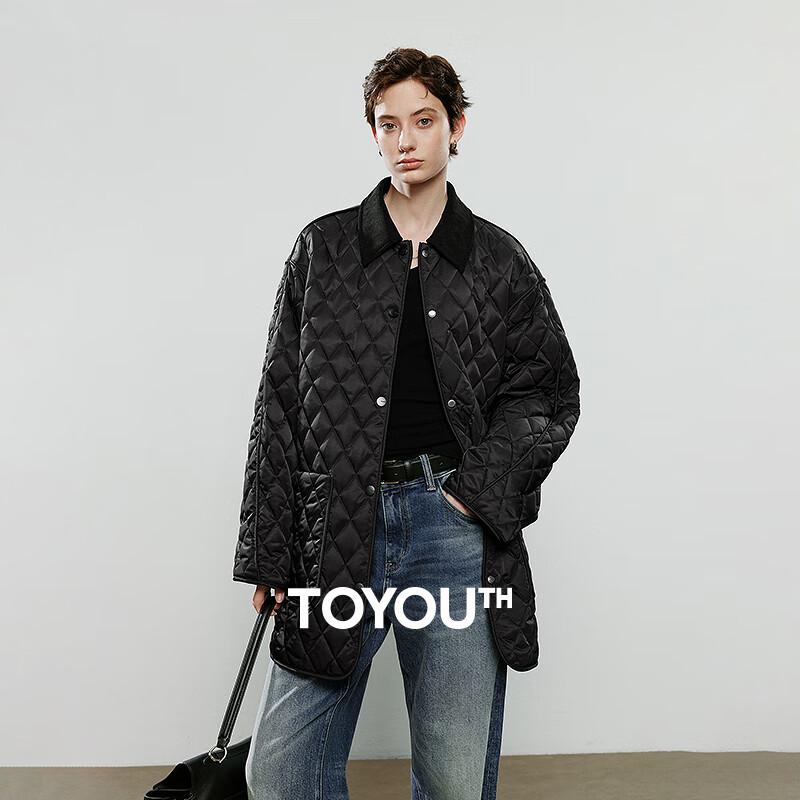 Women's Retro Diamond Quilted Workwear Jacket