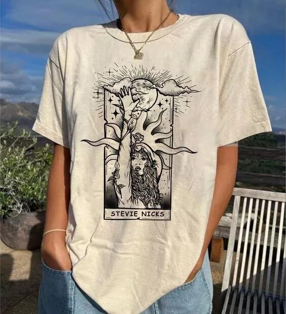 Stevie Nicks Tour Live In Concert short sleeve white color shirt KTV9384 Unisex T-Shirt XXXXL