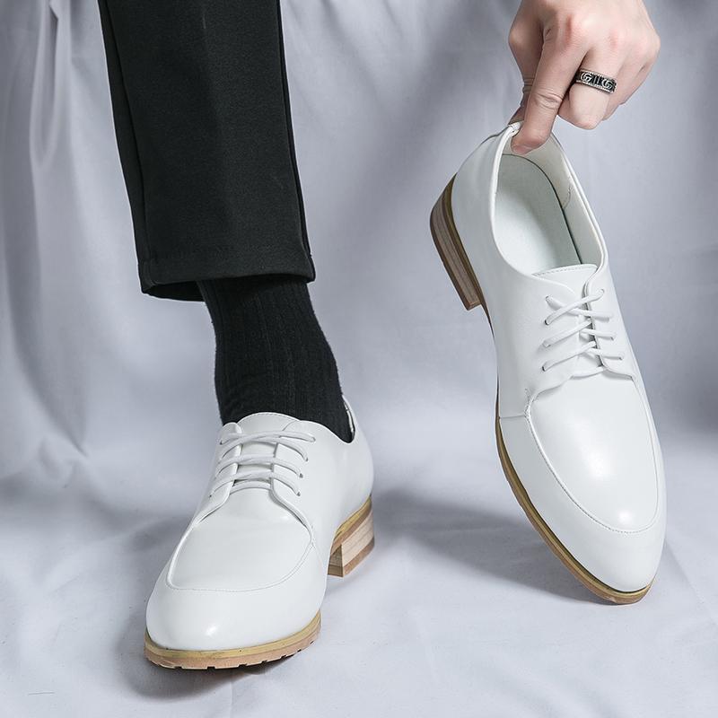 Golden Sapling Wedding Shoes Elegant Men's Formal Flats Dress Oxfords Leisure Party Social Loafers Casual Business Moccasins Men