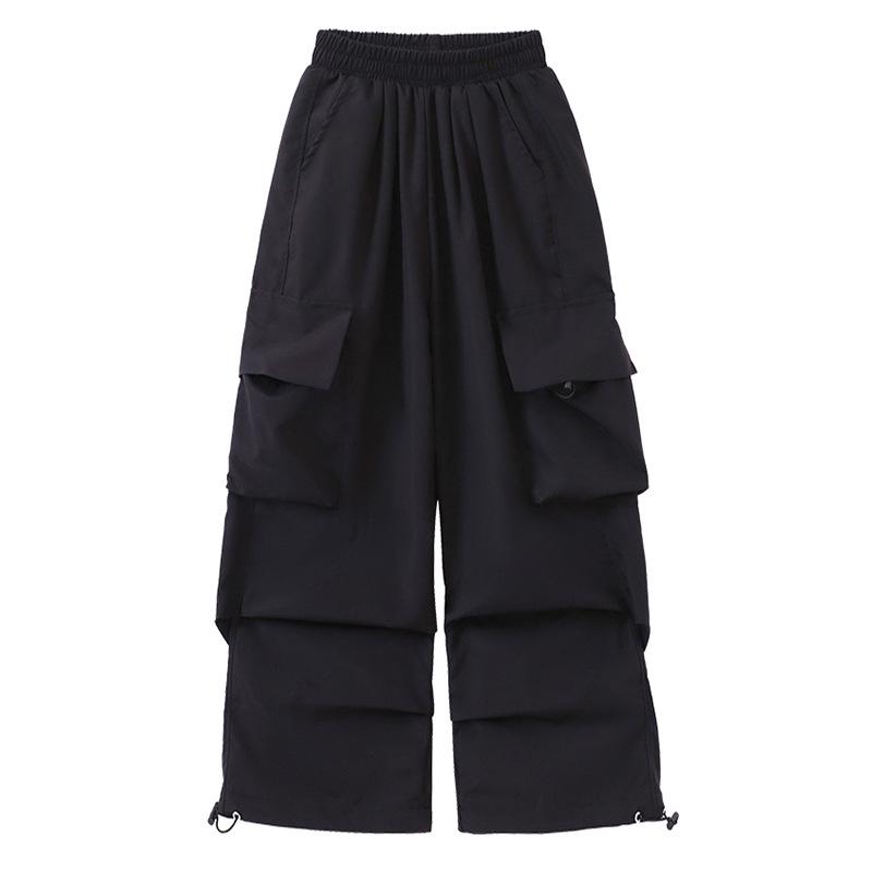 Kids' Hip Hop Dance Outfit: Boys' Trendy Set & Girls' Crop Top with Cargo Pants - Summer Jazz Performance Wear
