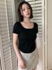 KOOLKITTEN Scoop Neck Slim T-Shirt 3 Colors