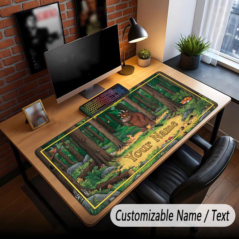 Custom Name Text Big Mouse Pad,The Gruffalo Soft Non Slip Extended Desk Mat For Home Office