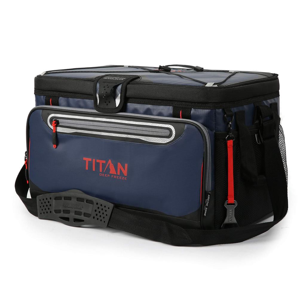 Titan Deep Freeze Cooler 48 Navy Box, 25L, Cans,