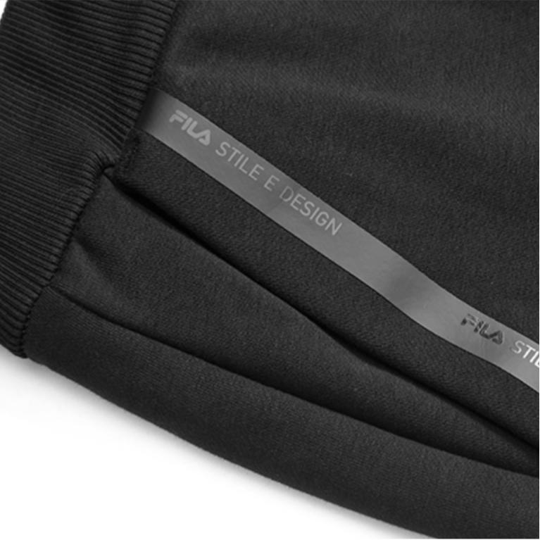 New FILA Knitted Sweatpants Men's Jet Black F61M148698F-BK