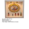 DIY Mini Museum Silhouette Box with LED Light Mini Museum Frame Kit with 5 Figurines And 1 Frame Personalized Photo Display Case for Wedding Birthday
