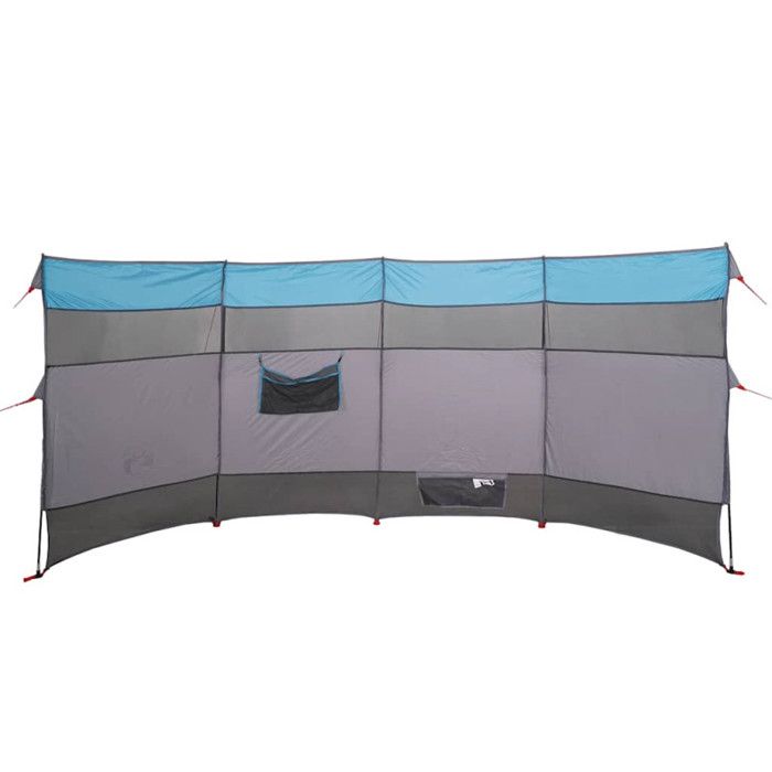 Brise vent de camping bleu 366x152x152 cm imperméable