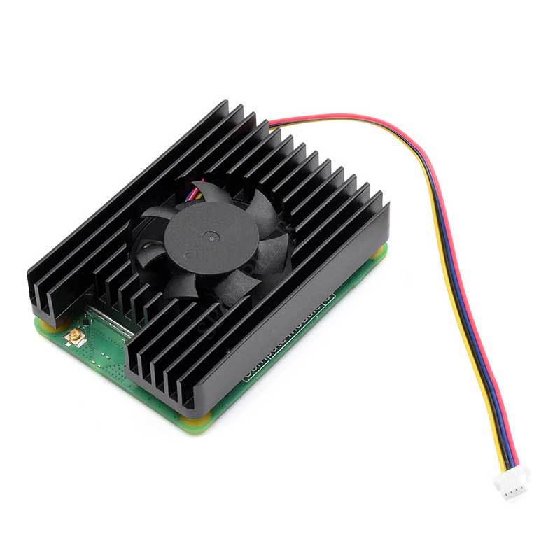 Adjustable Speed Cooling Fan and Radiator Heat Sink for Raspberry Pi CM5 (5V 3007)