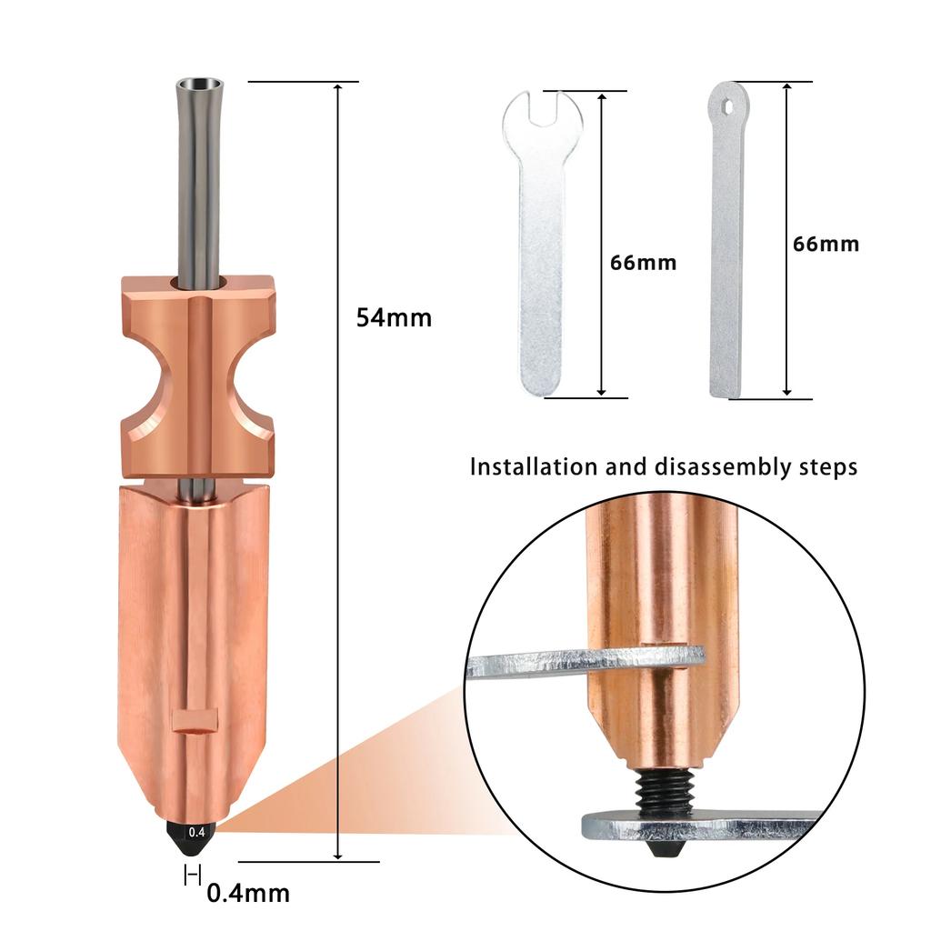 Nozzle For Flashforge AD5X New Version Upgraded Bimetallic Hardened Steel Nozzles 0.2/0.4/0.6/0.8mm 3D Printer Replacement Parts