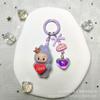 Cartoon Cute Flocking Mini Love Labu Labu Mobile Phone Pendant School Bag Doll Keychain Gift