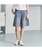 BANGBANG Women'S Coolmax In-Waist Wide Knee-Length Denim Shorts (Nqm307)