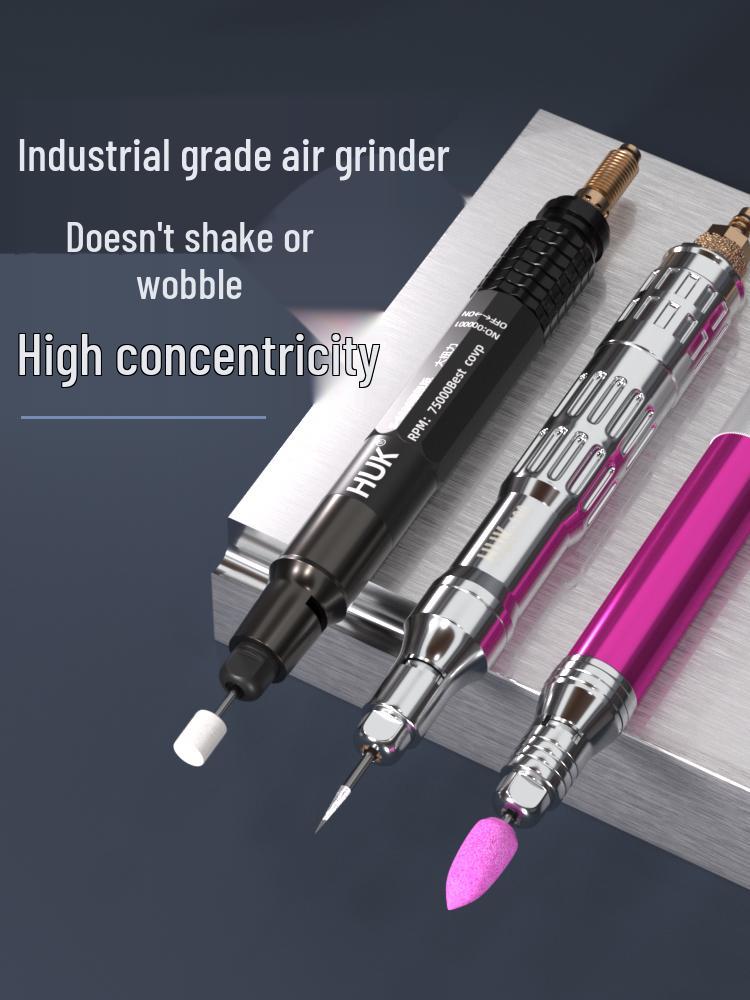 Industrial Grade Pneumatic Sander and Polisher Pen - Stainless Steel 3m Handle, Compact for Sanding, Polishing, Engraving