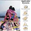 1pc K Pop Demon Hunters Flannel Blanket, Soft Skin Friendly with Digital Printing, Various Sizes Available for Family, Friends, Birthday