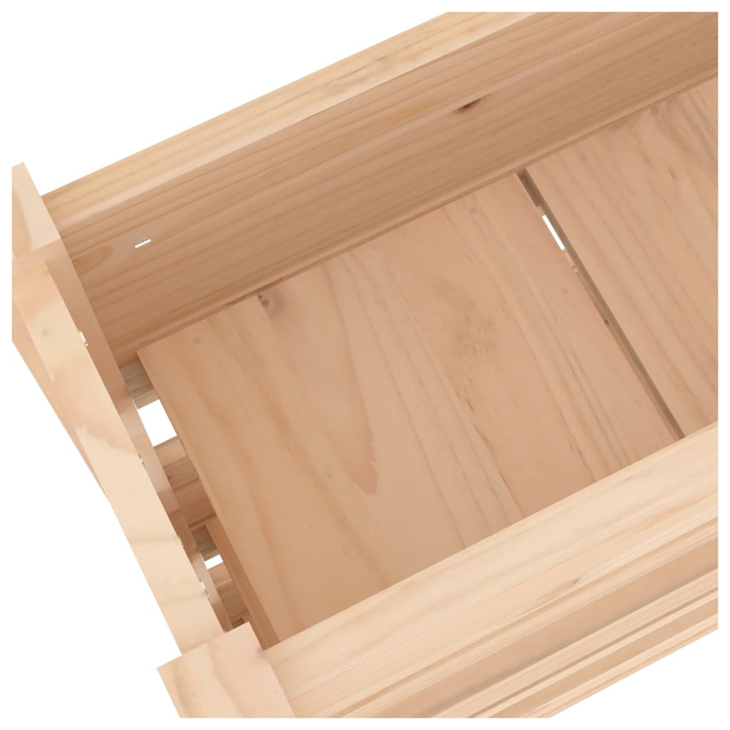 Plant Pot 77 X 25 X 104.5 Cm Solid Pine Wood