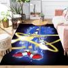 1Pc Sonic Energy Rings Rug, Office Carpet Indoor Outdoor Doormat, Non-Slip, Comfortable, Living, Christmas Halloween,  Xmas Gift L1209