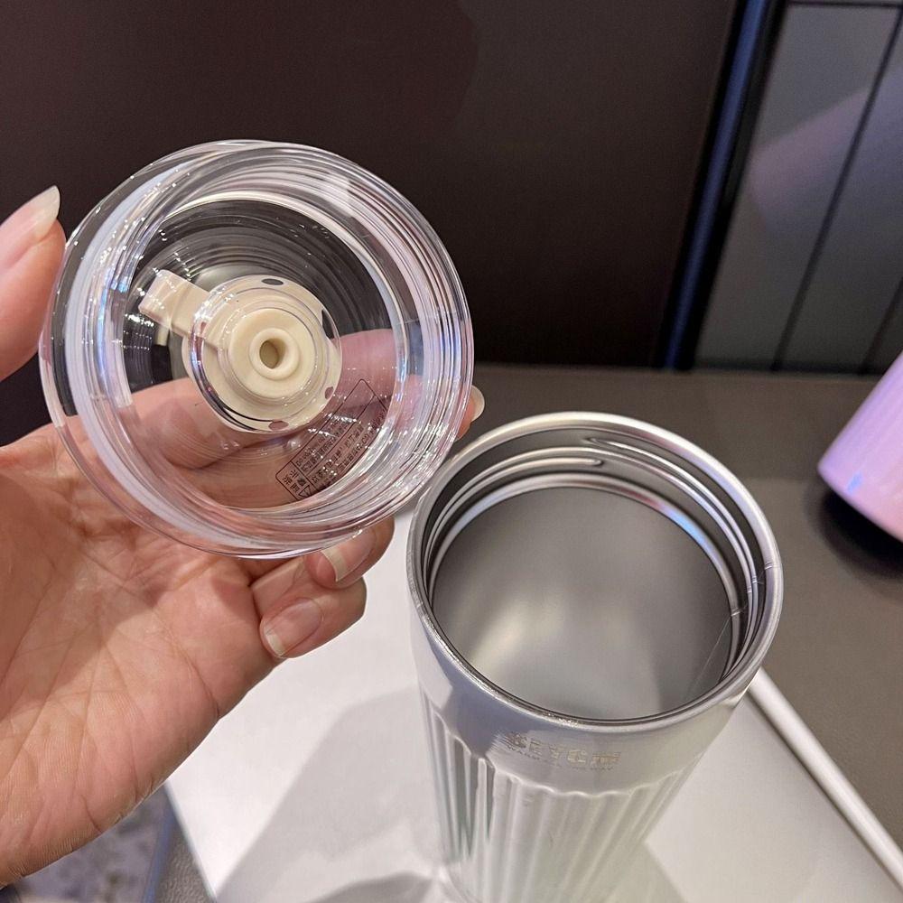 Large Capacity Gradual Change Color Coffee Cup 500ML Insulated Water Bottle  Sports