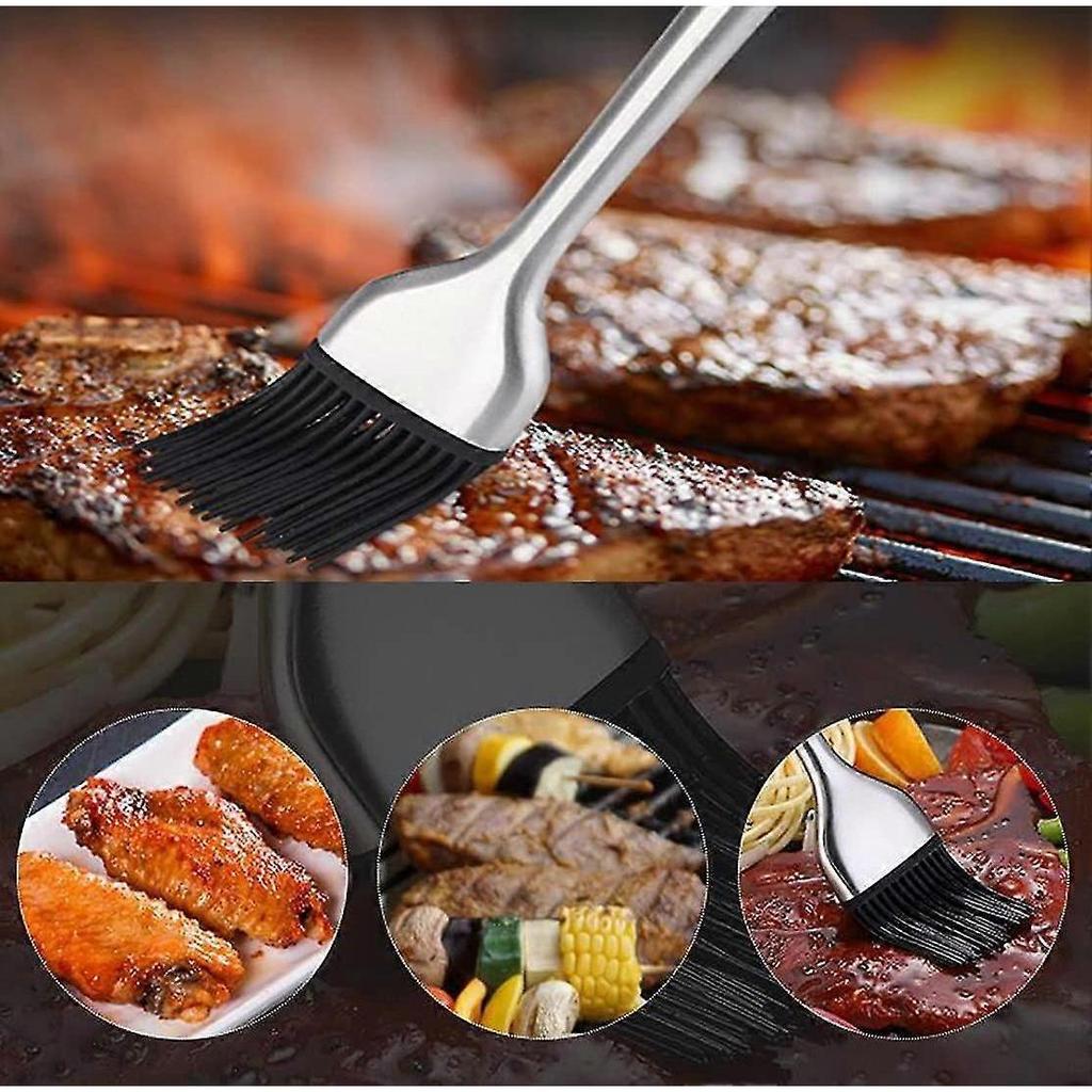 Silicone Barbecue Brushes, Pastry Brush, Barbecue Brush, Barbecue Brushes With Stainless Steel Handle