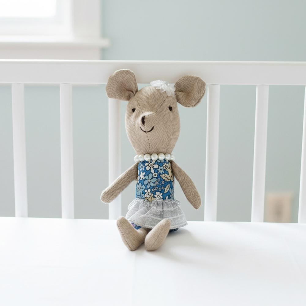 Mus plysj 17cm liten jente elsker dukke søte kosedyr plysjdukke Julegave mini kjærlighetsdukke liten mus