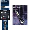 Strong Led Rechargeable Flashlight With Cob Work Light For Camping And Emergency Use