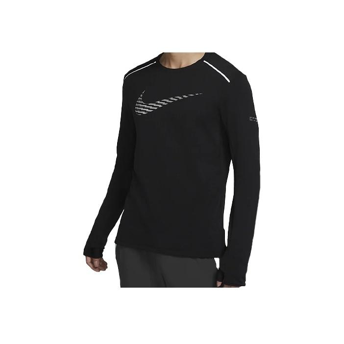 Nike Therma Element Crew Neck Pullover Running Fitness Top Men Tops Black DC6972-010