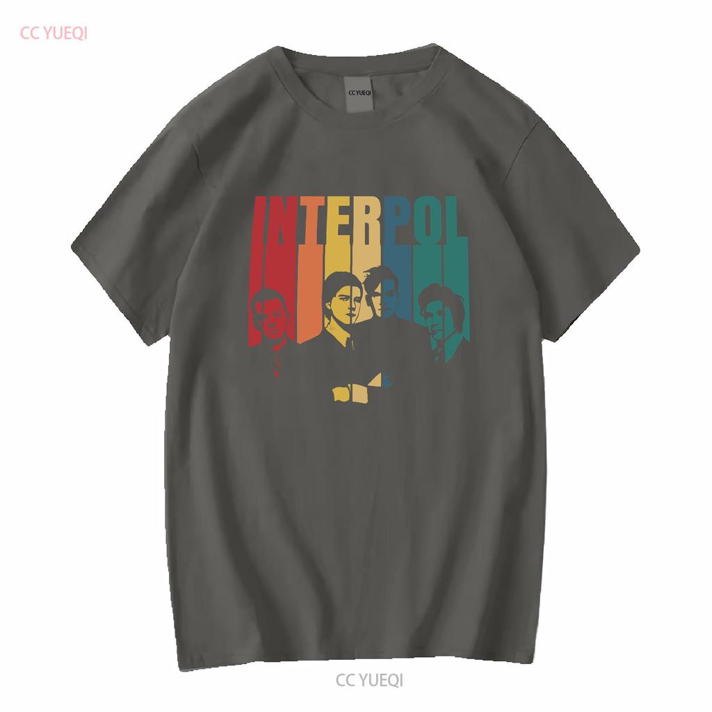 Interpol T Shirt GifT Idea Classic Graphic Rock Band Vintage Washed Slightly Stylish Comfortable Breathable Fashion Versatile