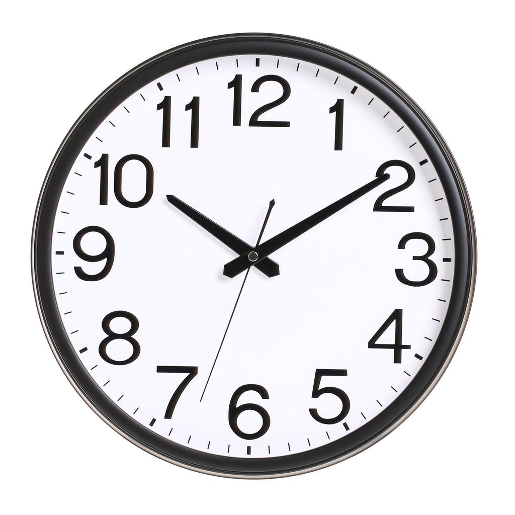 Silent Large Wall Clock with Creative Design for Living Room - Hole-Free Hanging