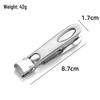 Stainless Steel Wide-Jaw Nail Clippers with Powder Die-Cast Finish for Manicure and Trimming