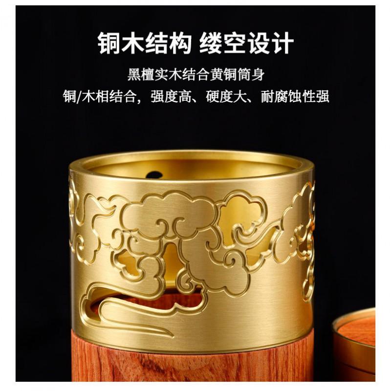 Brass Tea Ceremony Set With Heat-Resistant Coasters Six Tools Gongfu Service