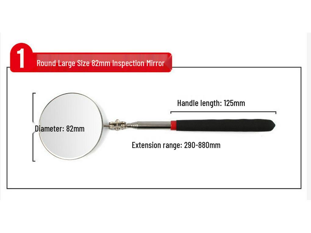 Universal Telescopic Undercarriage Inspection Mirror with Light for Car Repair