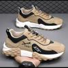 Spring men's shoes trend versatile men's sports shoes leather Martin shoes breathable soft sole running shoes student casual shoes