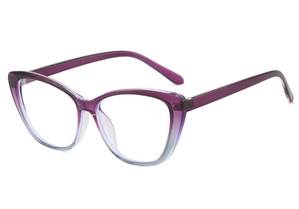 Stylish Cat Eye For Women Readers Trendy Presbyopia Farsighted Eye Glasses Female Gradient Frame Anti Blue Light Glasses