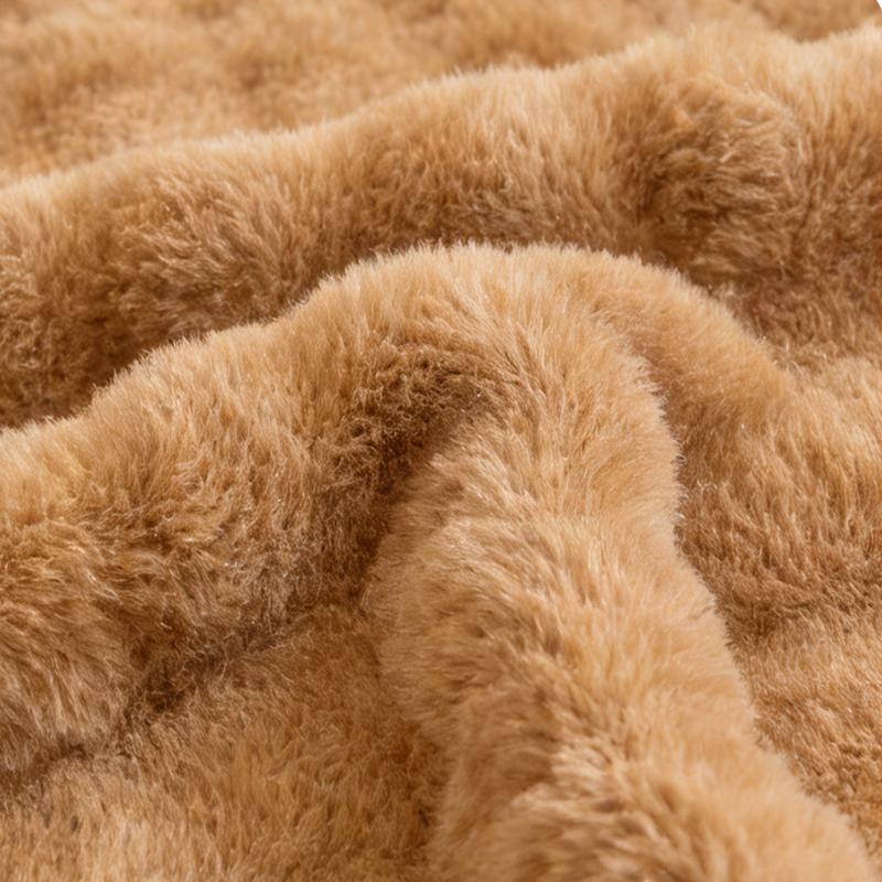 Wasart Luxury Faux Fur Throw Blanket 150X200 Non-Shedding Super Soft Fluffy Home Decor Blanket For Couch Sofa Bed Autumn Winter