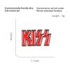 European & American Alloy KISS Band Brooch - Enamel Badge Pin for Bags & Clothing