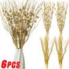 6/1Pcs Artificial Glitter Berry Stem Red Foam Fake Rattan Branch DIY Xmas Tree Ornaments Home New Year Wedding Party Decoration