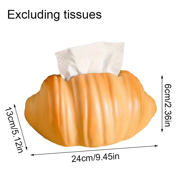 

1PC Croissant Tissue Box Holder Kesong Croissant Tissue Box Decorative Kitchen & Dining Room Organizer Vinyl Tissue Box 20x12x11cm жёлтый