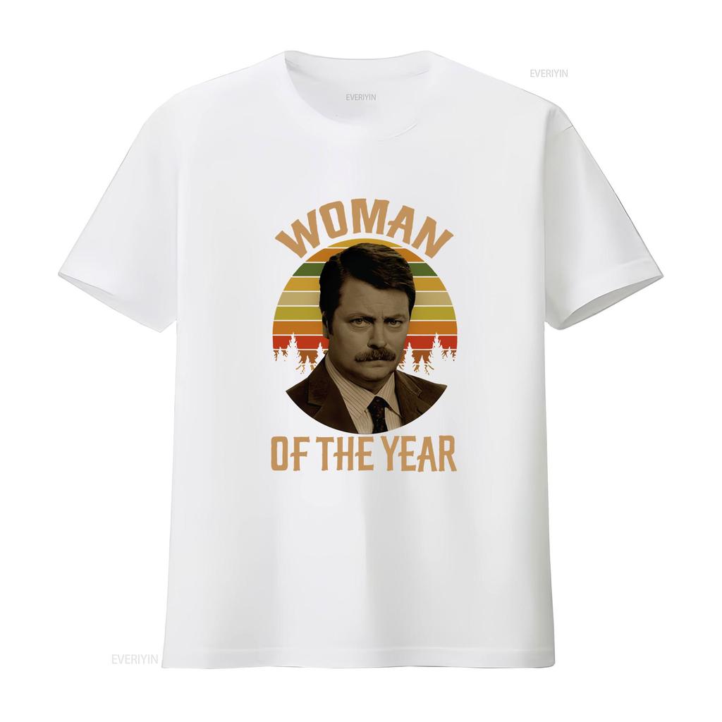 Neues limitiertes Kunst-T-Shirt für die Frau des Jahres, Vintage Retro, Ron Swanson Parks, vintage gewaschen, leicht, Unisex Designer-Kleidung