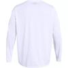Under Armour Solid Color Crew Neck Long Sleeve T-Shirt Men tops White 1305776-100