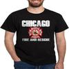 CafePress Chicago Fire Department Dark T Shirt Men's 100% Cotton, Classic Graphic Dark T-Shirt