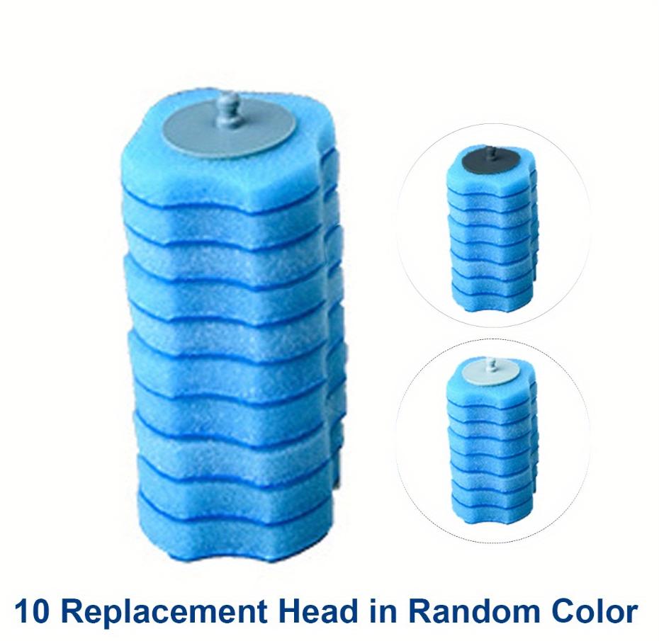 

WIKHOSTAR Одноразовая чистящая щетка для унитаза с длинной ручкой, без мертвого угла, щетка для чистки, сменная щетка, инструмент для чистки насадки