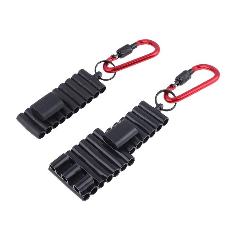 Portable Rubber Screwdriver Bit Holder With Carabiner Keychain Bits Holder Multi Cross Driver Bit Organizer Sleeve Holder